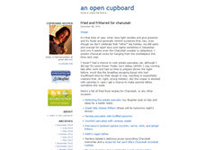 Tablet Screenshot of anopencupboard.com